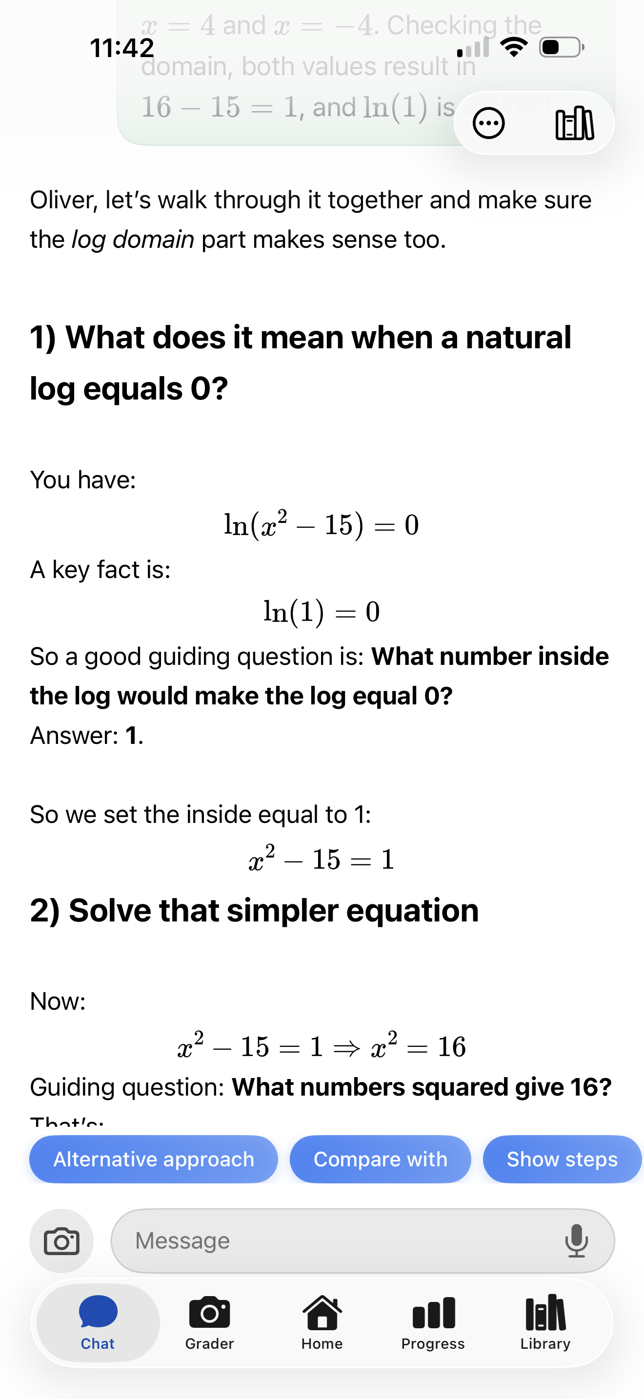 Saved conversations and learning history